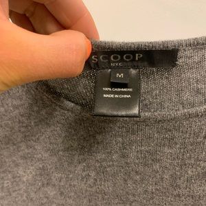 Scoop 100% cashmere Grey Sweater